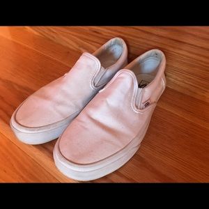 Vans White Womens Slip-Ons